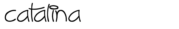 Catalina font preview